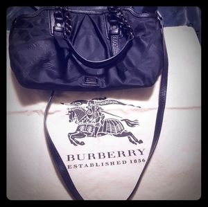 Authentic Burberry Nylon & Gunmetal Crossbody
